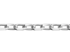 Sterling Silver 2.9mm Diamond Cut Oval Trace Chain Loose Unhallmarked 100% Recycled Silver