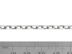 Sterling Silver 3.9mm Diamond Cut Oval Trace Chain Loose Unhallmarked 100% Recycled Silver