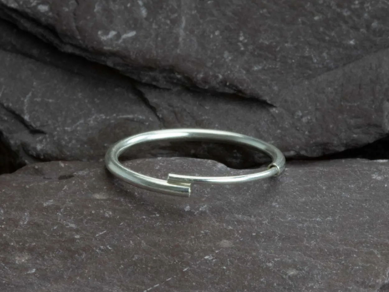 Sterling Silver 16.0mm Endless Hoops, Pack Of 2