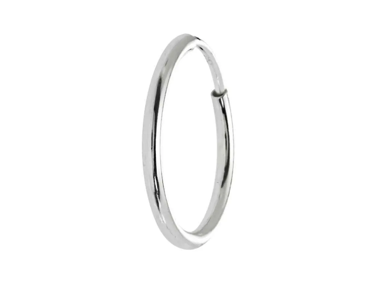Sterling Silver 20.0mm Endless Hoops, Pack Of 2