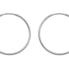 Sterling Silver 22.0mm Endless Hoops, Pack Of 2