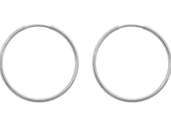 Sterling Silver 22.0mm Endless Hoops, Pack Of 2