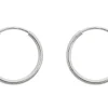 Sterling Silver 12.0mm Endless Sleeper Hoops, Pack Of 2