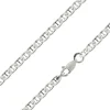 Sterling Silver 3.7mm Filed Anchor Curb Chain 16"/40cm /40cm Hallmarked