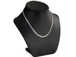 Sterling Silver 3.7mm Filed Anchor Curb Chain 18