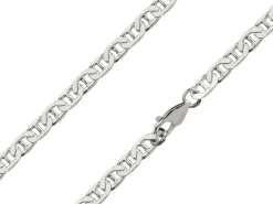 Sterling Silver 4.7mm Filed Anchor Curb Chain 16"/40cm Hallmarked