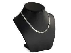 Sterling Silver 4.7mm Filed Anchor Curb Chain 18
