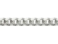 Sterling Silver 5.6mm Filed Bevelled Curb Chain 20