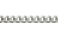 Sterling Silver 5.6mm Filed Bevelled Curb Chain 18