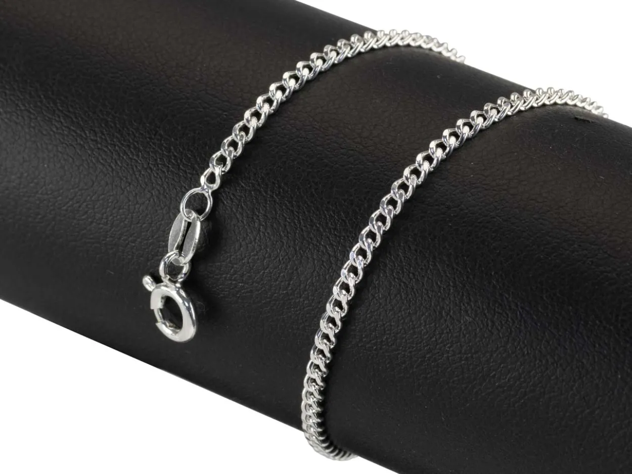 Sterling Silver 2.12mm Filed Curb 20"/50cm Unhallmarked 100% Recycled Silver