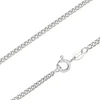 Sterling Silver 2.12mm Filed Curb 16"/40cm Unhallmarked 100% Recycled Silver