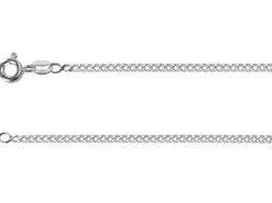 Sterling Silver 2.12mm Filed Curb 16"/40cm Unhallmarked 100% Recycled Silver