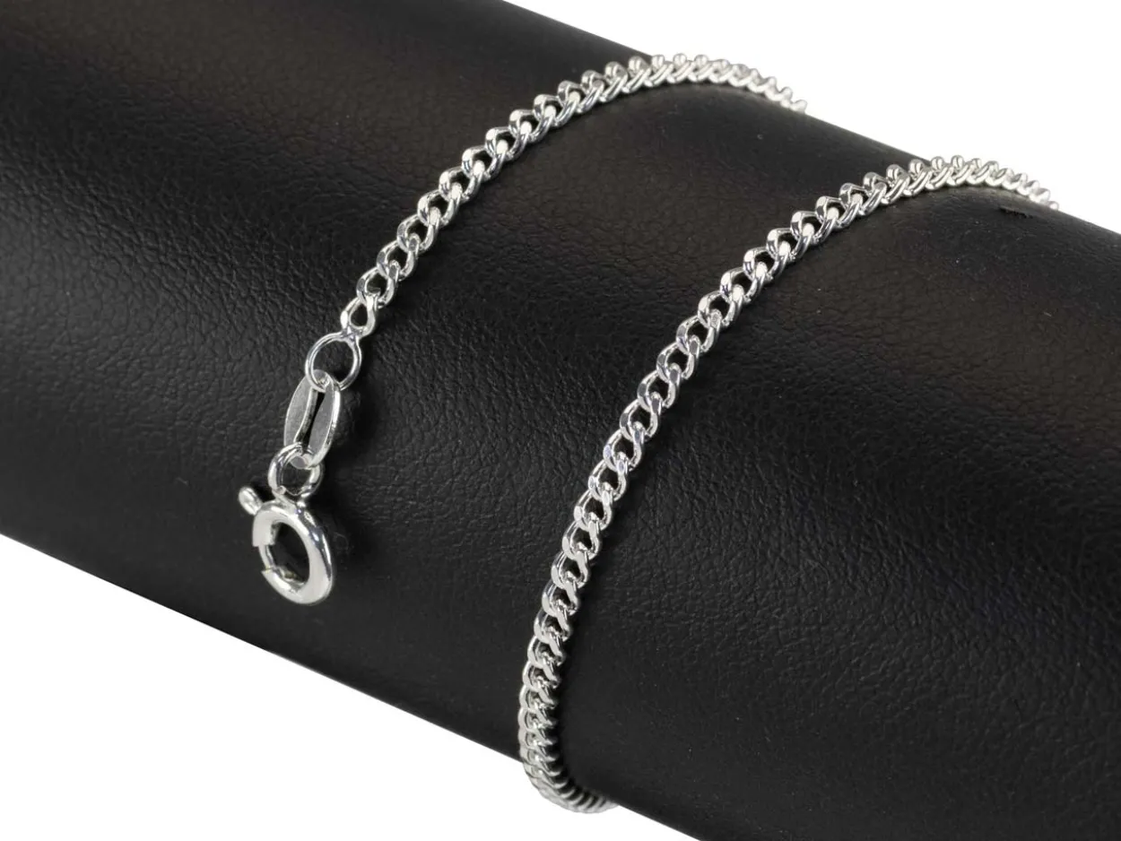 Sterling Silver 2.12mm Filed Curb 16"/40cm Unhallmarked 100% Recycled Silver