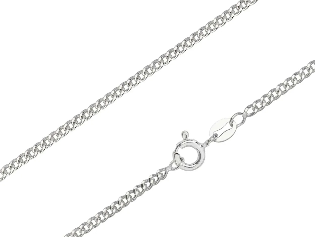 Sterling Silver 2.12mm Filed Curb 30"/75cm Unhallmarked 100% Recycled Silver
