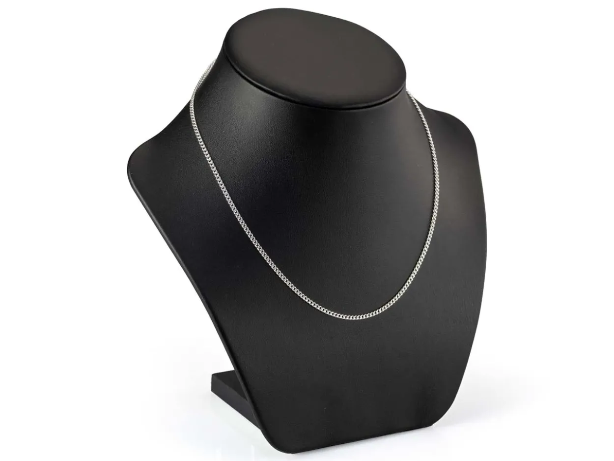 Sterling Silver 2.12mm Filed Curb 30"/75cm Unhallmarked 100% Recycled Silver