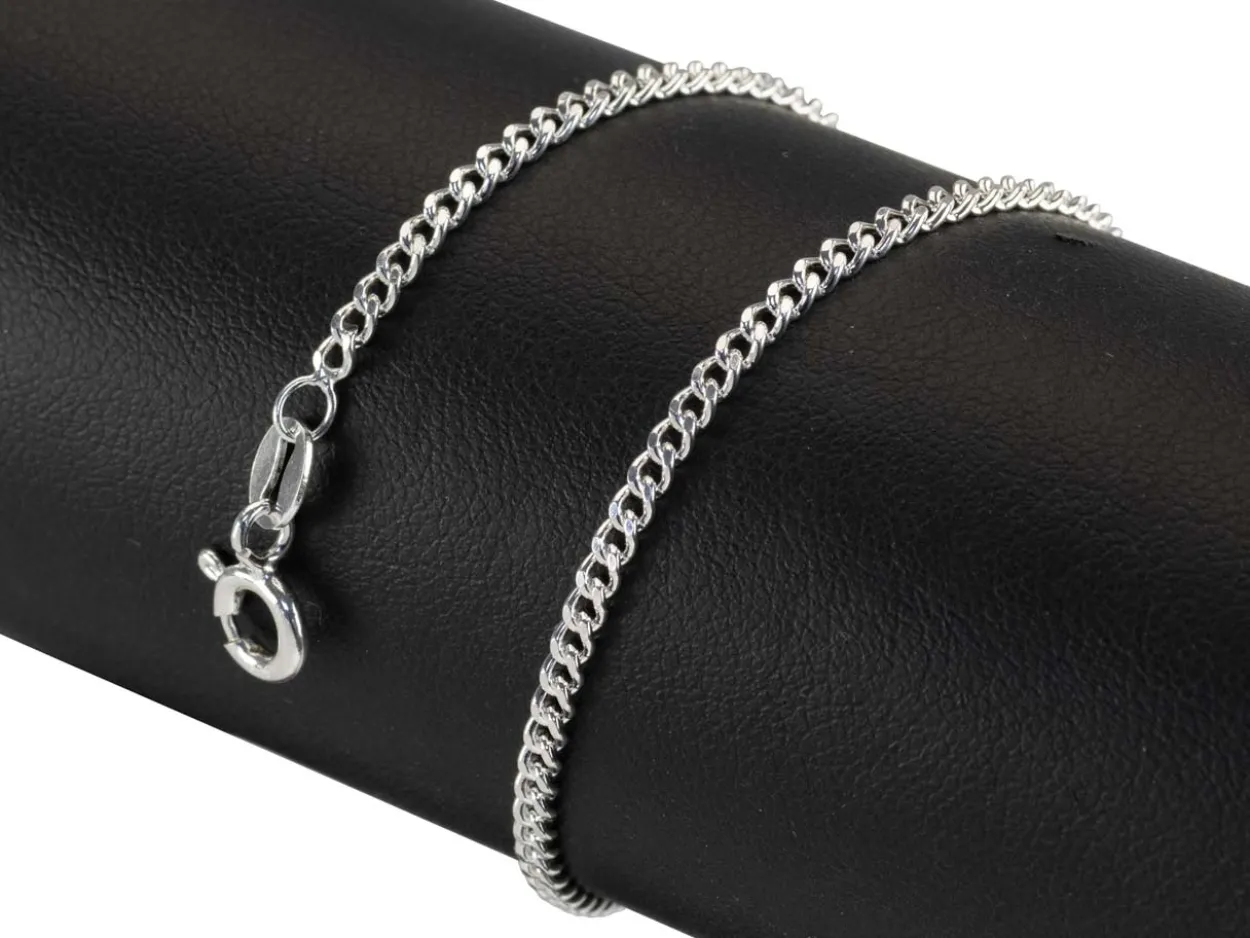 Sterling Silver 2.12mm Filed Curb 30"/75cm Unhallmarked 100% Recycled Silver