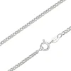 Sterling Silver 2.12mm Filed Curb 26"/65cm Unhallmarked 100% Recycled Silver