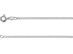 Sterling Silver 2.12mm Filed Curb 26"/65cm Unhallmarked 100% Recycled Silver
