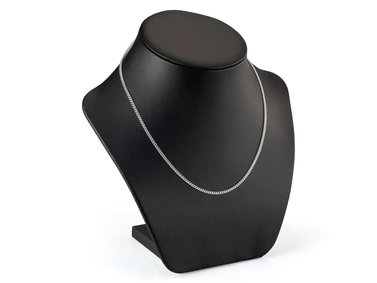 Sterling Silver 2.12mm Filed Curb 26"/65cm Unhallmarked 100% Recycled Silver