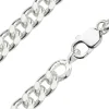 Sterling Silver 10.3mm Filed Curb Chain 18"/45cm Hallmarked