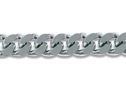 Sterling Silver 7.7mm Filed Curb Chain Loose Unhallmarked