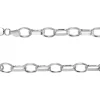Sterling Silver 4.45mm Flat Filed Oval Belcher Chain 18"/45cm Unhallmarked 100% Recycled Silver