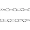 Sterling Silver 4.45mm Flat Filed Oval Belcher Chain 20"/50cm Unhallmarked 100% Recycled Silver