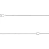 Sterling Silver 0.9mm Flat Filed Oval Trace Chain With Extender 16-18"/40-45cm Unhallmarked