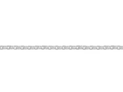 Sterling Silver 0.9mm Flat Filed Oval Trace Chain With Extender 16-18