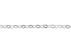 Sterling Silver 5.3mm Flat Filed Oval Trace Chain Loose Unhallmarked 100% Recycled Silver