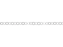 Sterling Silver 4.0mm Flat Filed Round Trace Chain Loose Unhallmarked 100% Recycled Silver