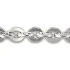 Sterling Silver 6.0mm Flat Filed Round Trace Chain Loose, 100% Recycled Silver