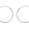 Sterling Silver 18.0mm Hinged Sleeper Hoops, Pack Of 2