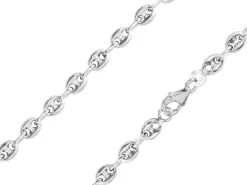 Sterling Silver 4.0mm Hollow Marine Chain 20"/50cm Hallmarked