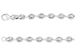 Sterling Silver 4.0mm Hollow Marine Chain 20"/50cm Hallmarked