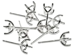 Sterling Silver 5mm Martini Claw Earrings Pack of 10