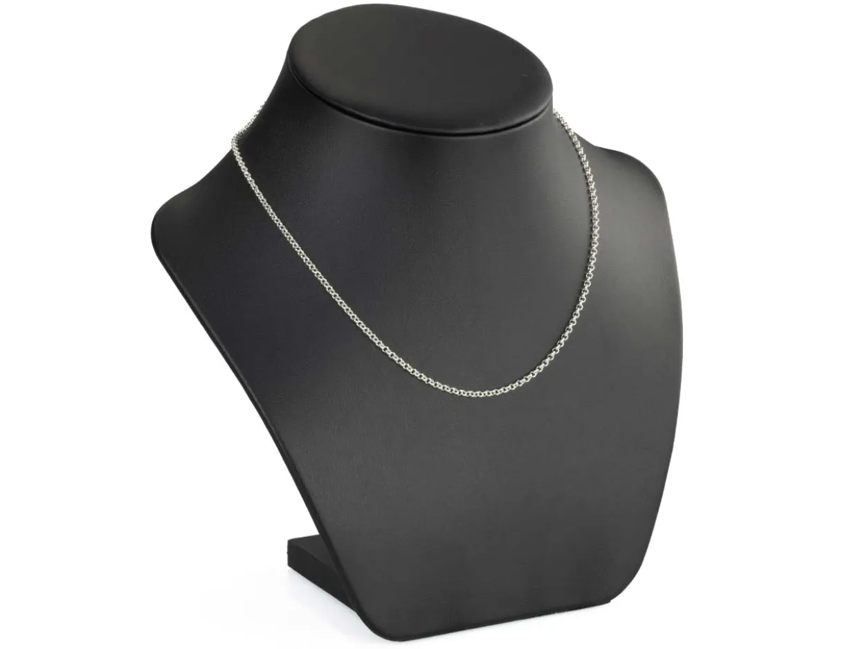 Sterling Silver 2.2mm Mini Round Belcher Chain 18"/45cm Unhallmarked