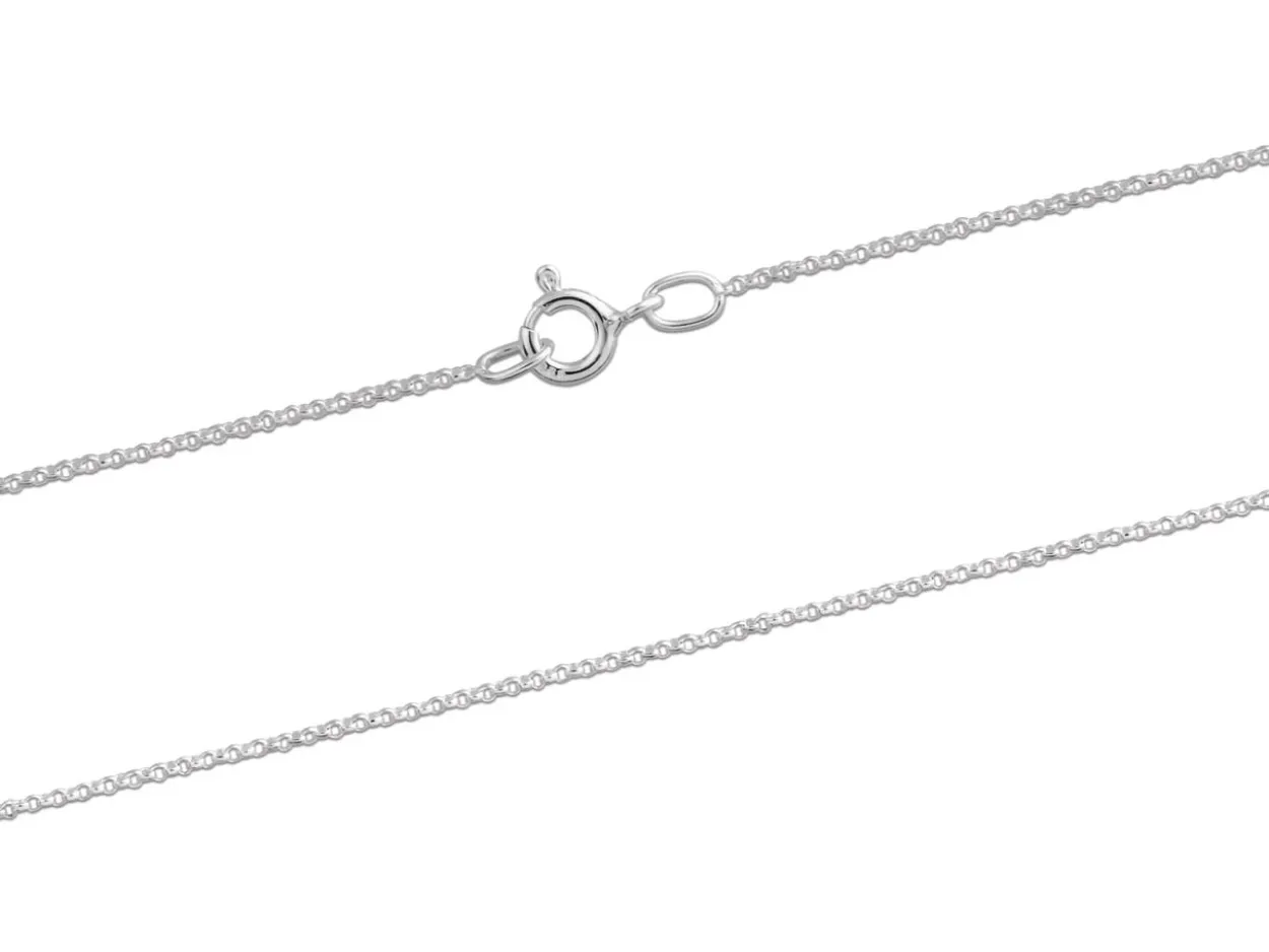 Sterling Silver 1.0mm Mini Round Belcher Chain 24"/60cm Unhallmarked