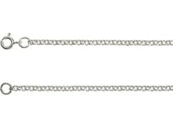 Sterling Silver 2.7mm Mini Round Belcher Chain 16"/40cm Unhallmarked