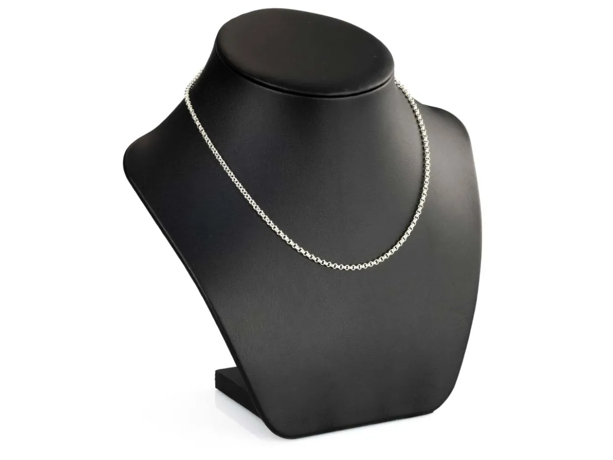 Sterling Silver 2.7mm Mini Round Belcher Chain 16"/40cm Unhallmarked