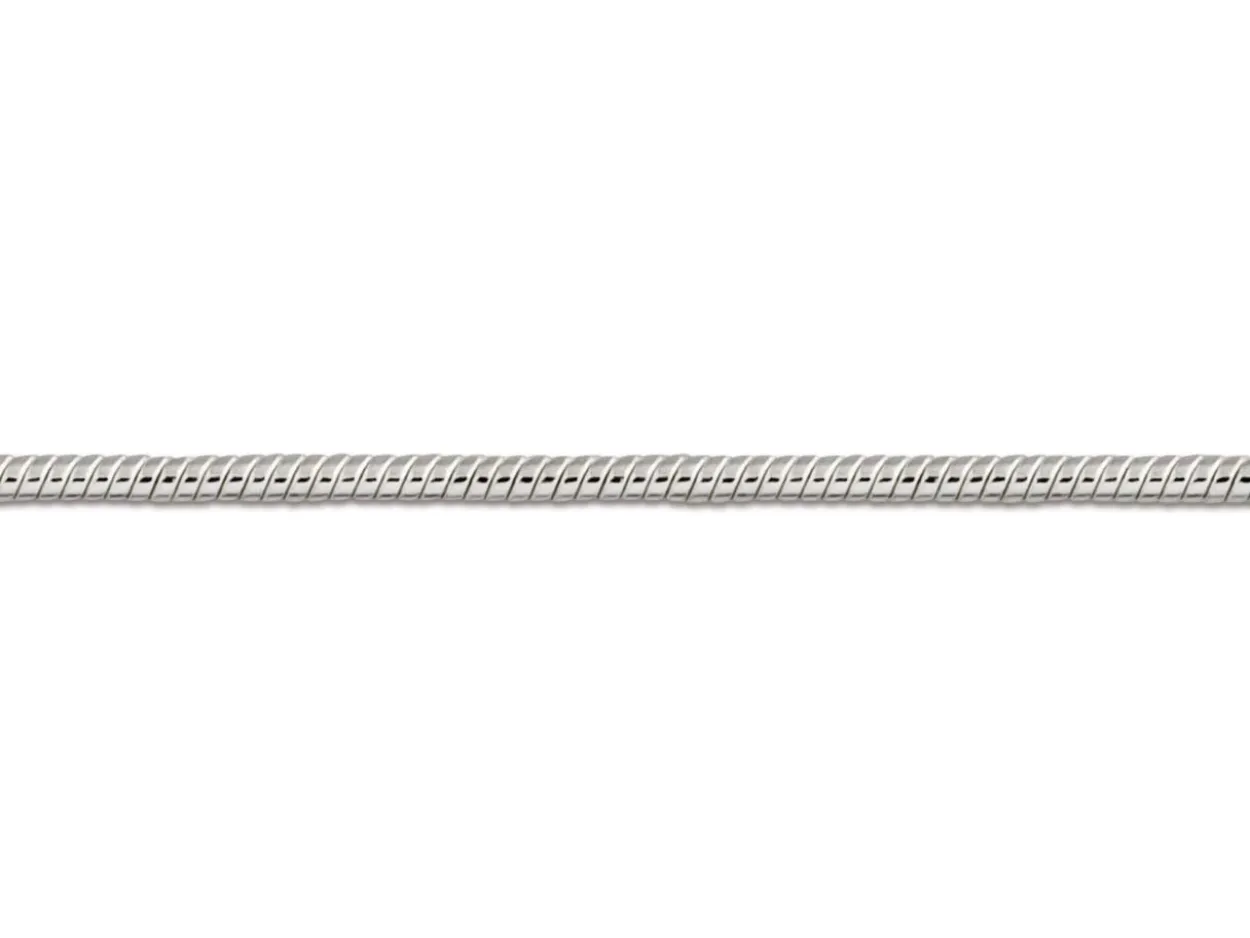 Sterling Silver 0.9mm Mini Round Snake Chain 16"/40cm Unhallmarked 100% Recycled Silver