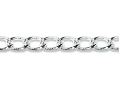 Sterling Silver 3.2mm Open Round Curb Chain Loose Unhallmarked
