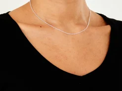Sterling Silver 1.7mm Oval Belcher Chain 16