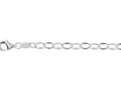 Sterling Silver 5.0mm Oval Belcher Bracelet 7.5"/19cm Unhallmarked 100% Recycled Silver