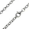 Sterling Silver 3.0mm Oval Belcher Chain 18"/45cm Hallmarked, 100% Recycled Silver