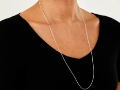 Sterling Silver 1.7mm Oval Belcher Chain 28