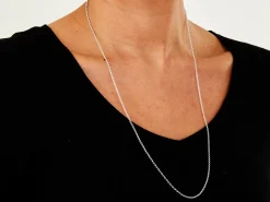 Sterling Silver 1.7mm Oval Belcher Chain 26