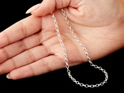 Sterling Silver 3.0mm Oval Belcher Chain 16