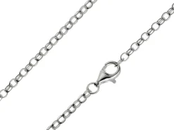 Sterling Silver 2.5mm Oval Belcher Chain 28"/71cm Hallmarked, 100% Recycled Silver
