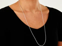 Sterling Silver 2.5mm Oval Belcher Chain 28